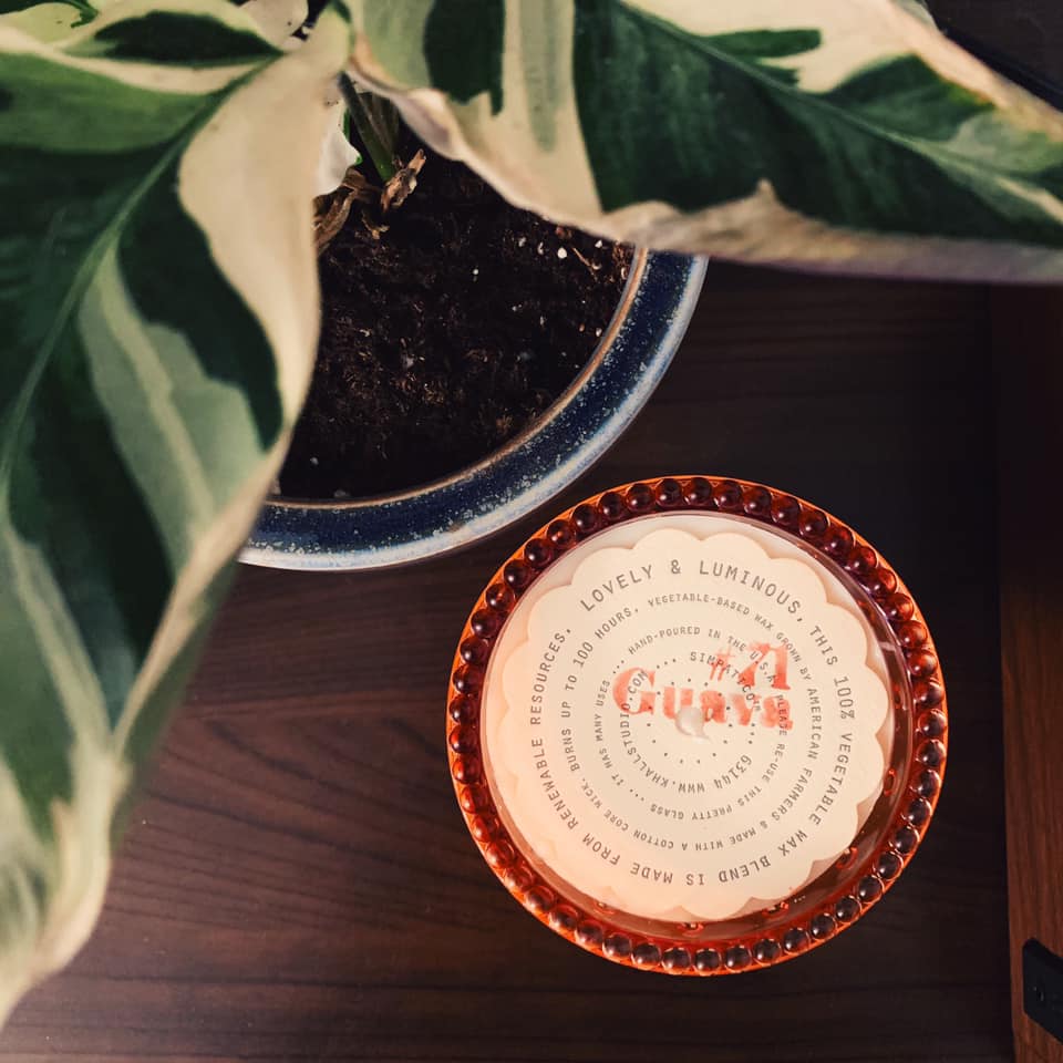 Simpatico Hobnail Candle 'Guava'