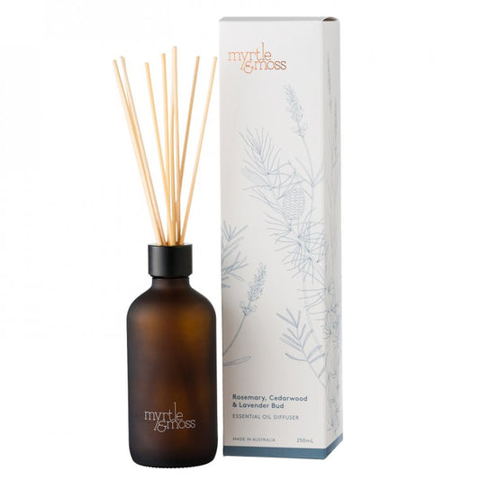 Myrtle & Moss Diffuser 'Rosemary, Cedarwood & Lavender Bud' - Large