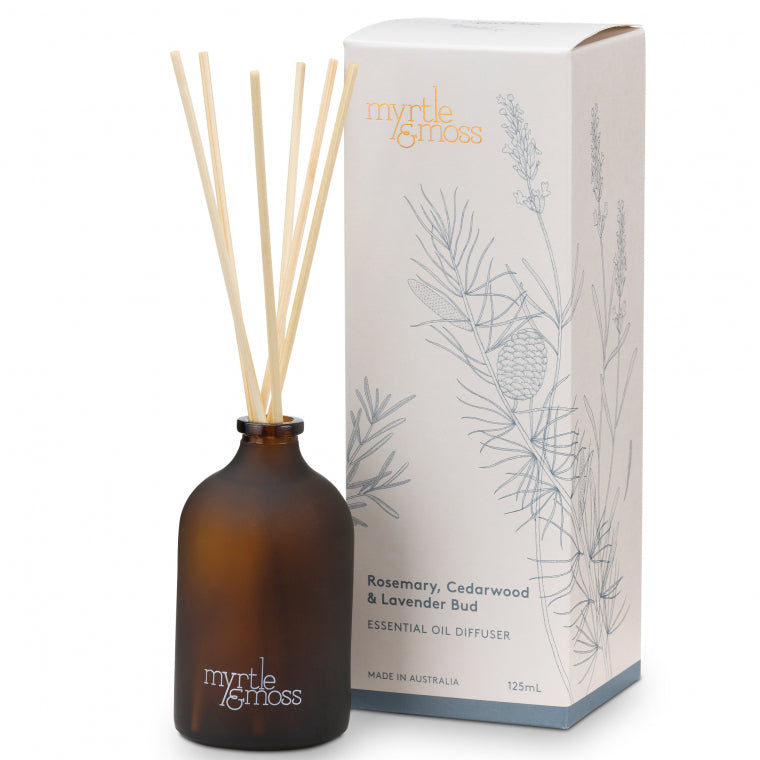 Myrtle & Moss Diffuser 'Rosemary, Cedarwood & Lavender Bud' - Small