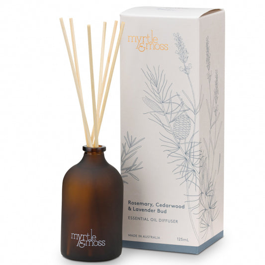 Myrtle & Moss Diffuser 'Rosemary, Cedarwood & Lavender Bud' - Small