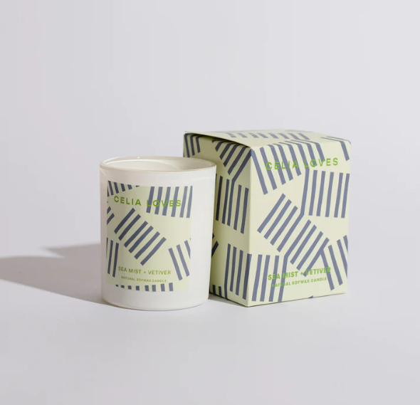 Celia Loves Candle 'Sea Mist & Vetiver' 40hr