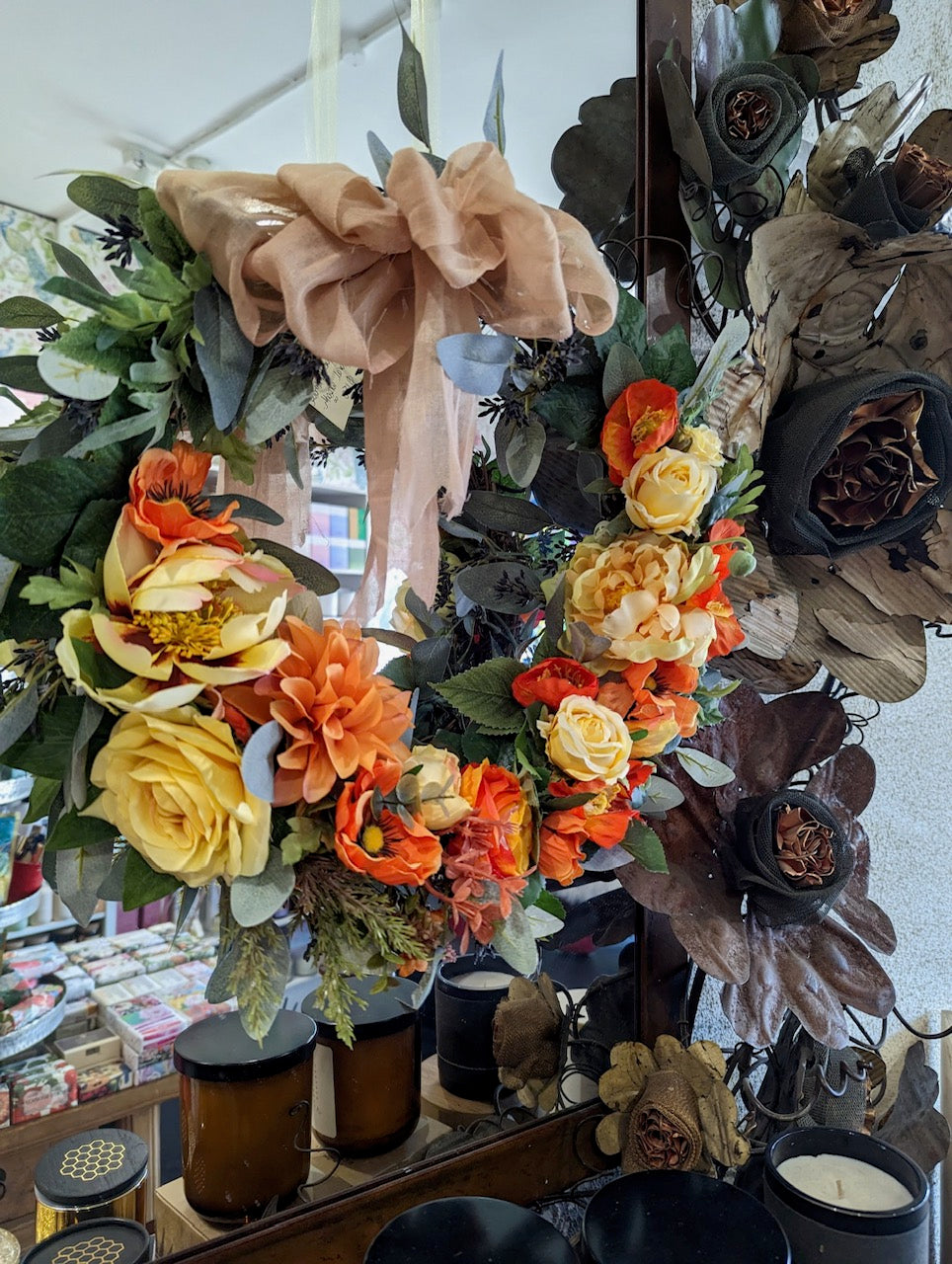 Embrace Everlasting Wreath "Sunset Poppies"