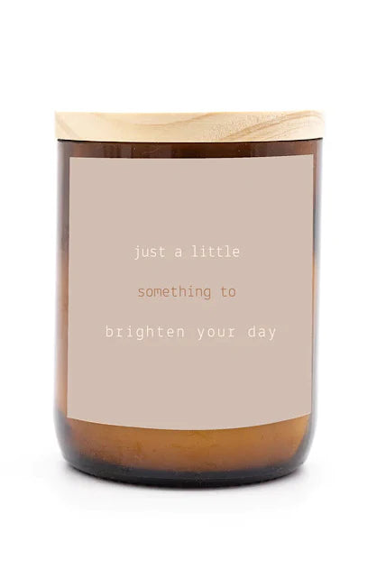 The Commonfolk Collective Quote Candle 'Brighten Your Day'