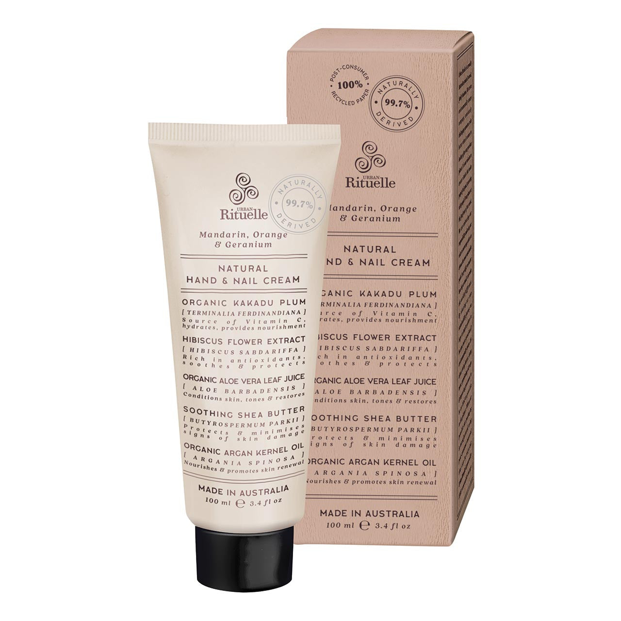 Urban Rituelle Hand Cream 'Mandarin, Orange & Geranium'