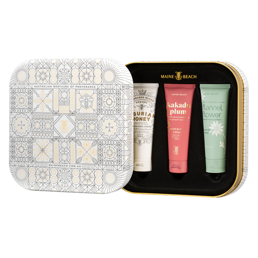 Maine Beach Hand & Nail Creme Trio Tin