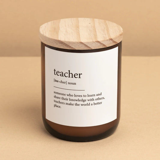 The Commonfolk Collective Quote Candle 'Teacher'
