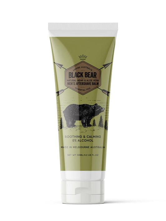 Empire Australia Black Bear Men's Shaving Cream 'Natural Hemp & Aloe Vera'