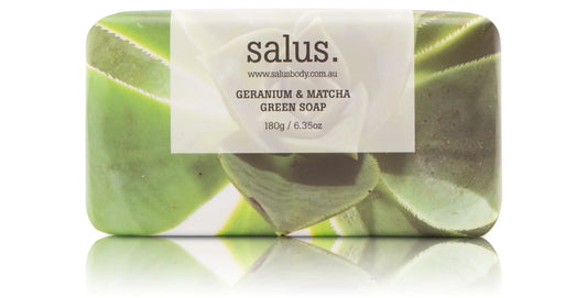 Salus Soap 'Geranium & Matcha'
