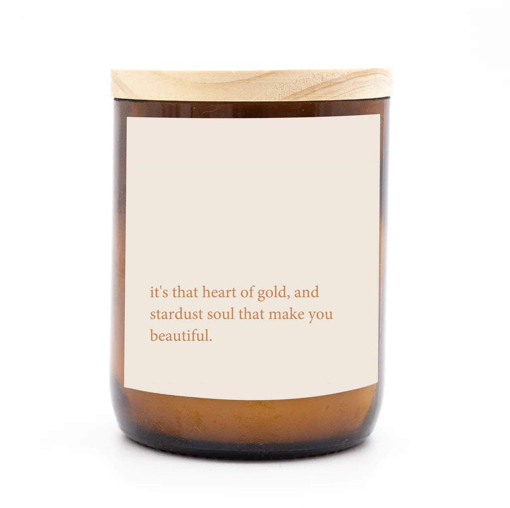 The Commonfolk Collective Quote Candle 'Heart Of Gold'