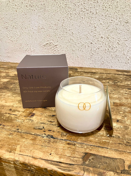 Only Orb Candle 'Nature - Sandalwood & River Gum'
