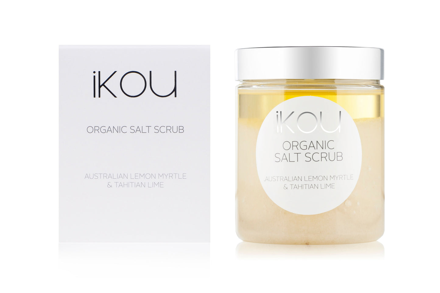 Ikou Salt Scrub 'Australian Lemon Myrtle & Tahitian Lime - 250g