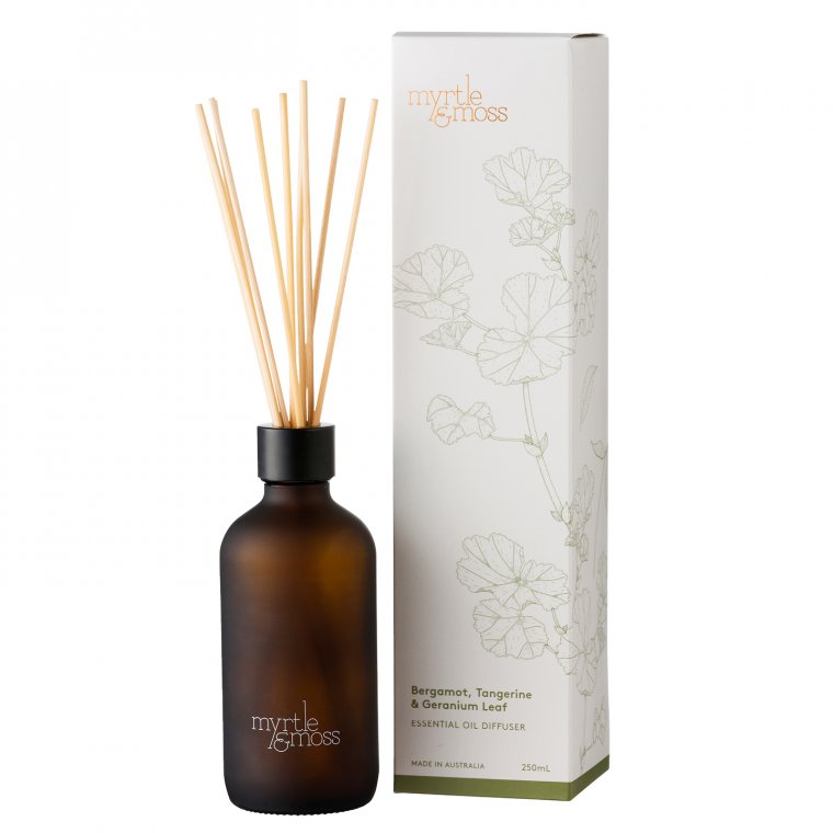 Myrtle & Moss Diffuser 'Bergamot, Tangerine & Geranium Leaf' - Large