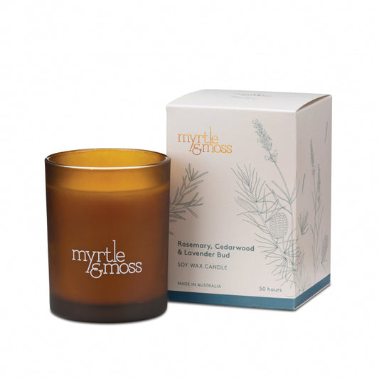 Myrtle & Moss Candle 'Rosemary, Cedarwood & Lavender Bud' - Large