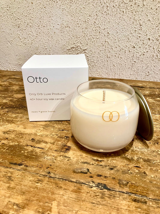 Only Orb Candle 'Otto - Roses & Green Leaves'
