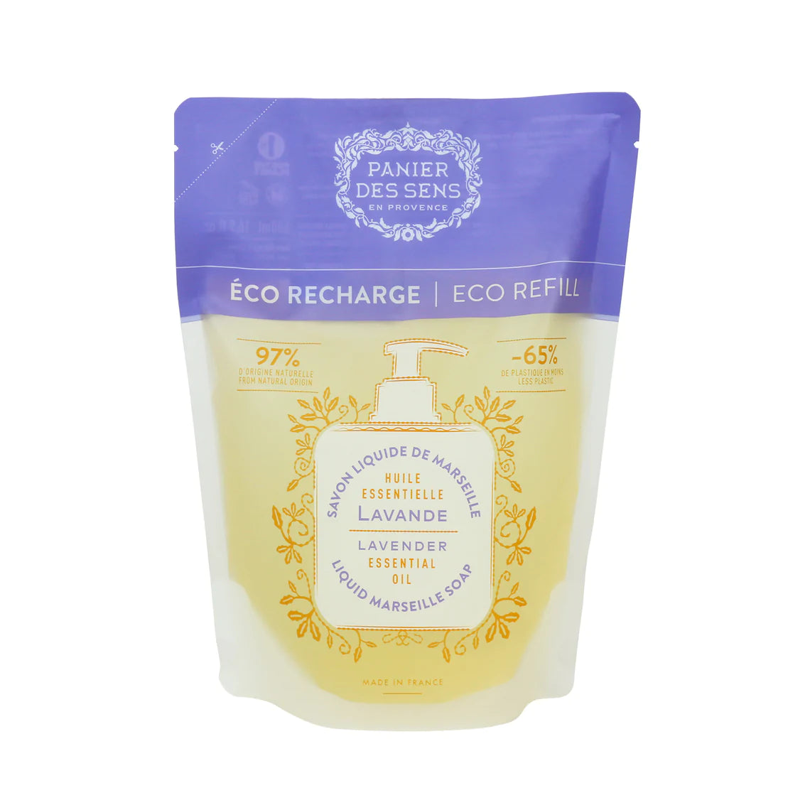 Panier Des Sens Marseille Liquid Soap Eco Refill 'Lavender'