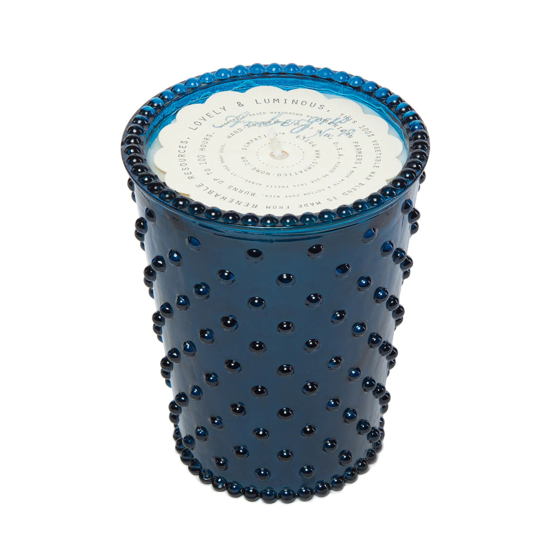 Simpatico Hobnail Candle 'Ambergris'