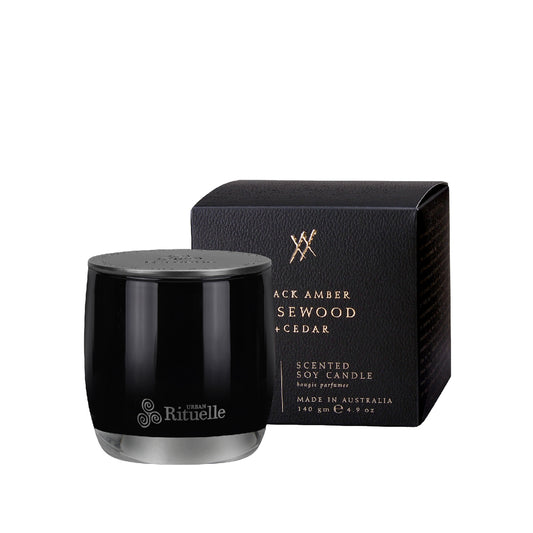 Urban Rituelle Candle 'Black Amber, Rosewood & Cedar' 140g