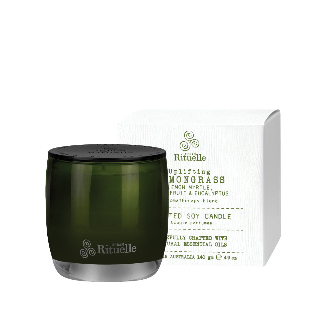 Urban Rituelle Candle 'Lemongrass, Lemon Myrtle, Grapefruit & Eucalyptus' 140g