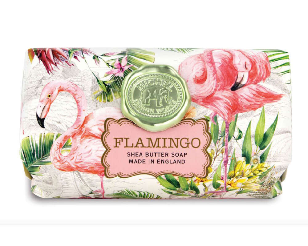 Michel Design Works Large Soap Bar 'Flamingo'