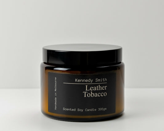 Kennedy Smith Candle 'Leather Tobacco' - Large