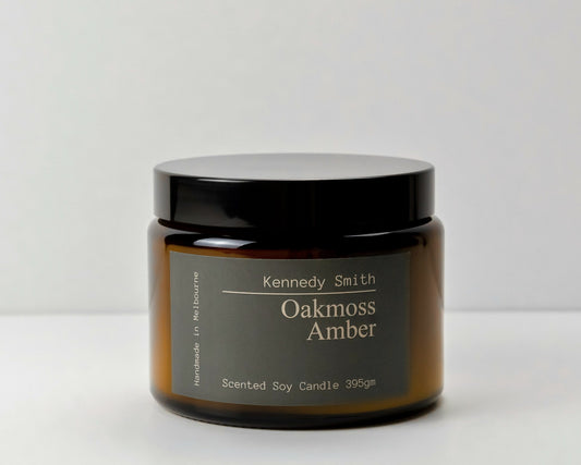 Kennedy Smith Candle 'Oakmoss Amber' - Large