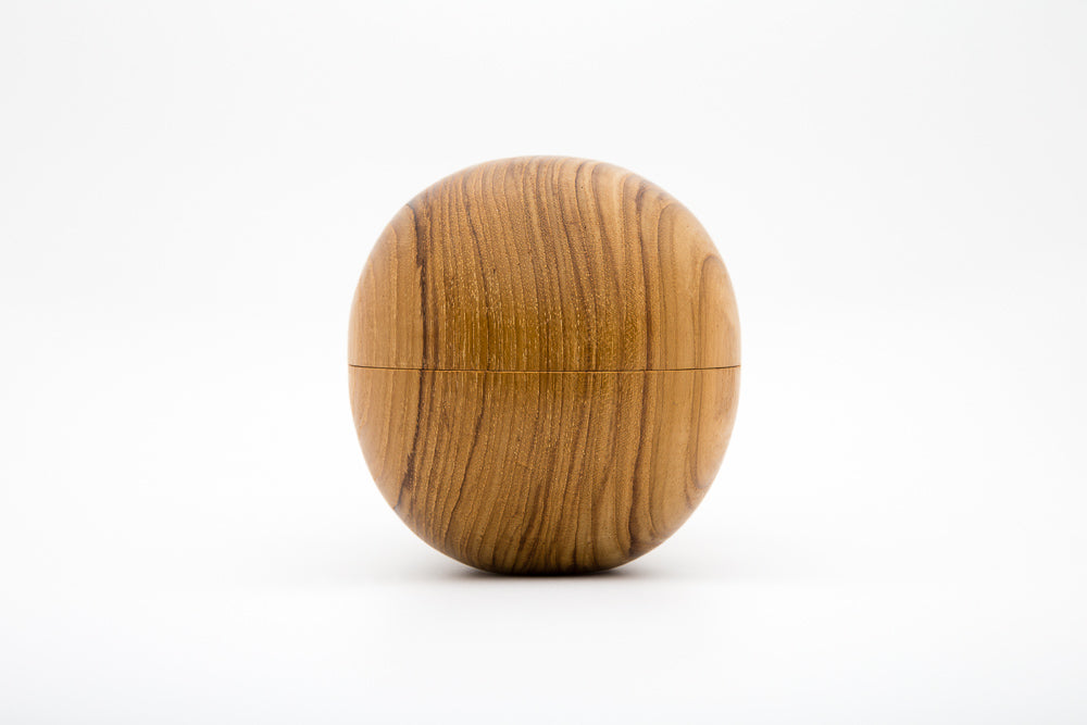 Only Orb Candle + Teak Vessel 'Ole - Amber, Wood & Spice'